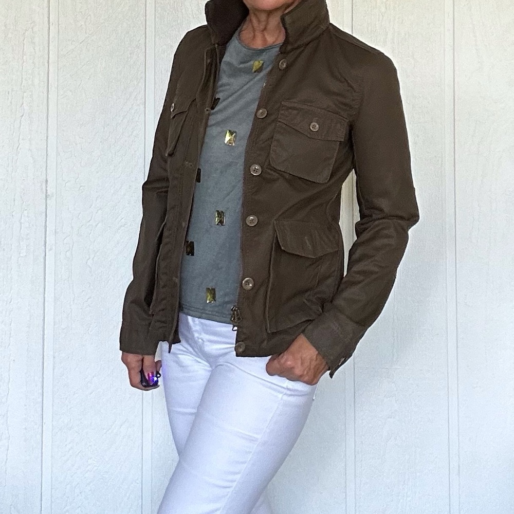 J. CREW WASHED AND AGED FIELD UTILITY JACKET SIZE XS - Picture 5 of 16